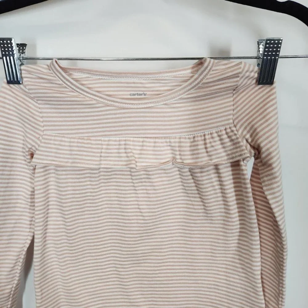Carter's Girls‎ Striped Ruffle Shirt Size 2T